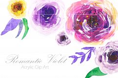 Watercolor Flowers Wedding Aquarelle Boho Floral Clipart Product Image 3