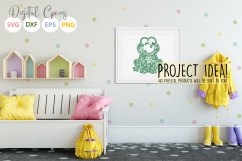 Frog paper cut SVG / DXF / EPS files Product Image 5