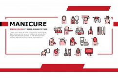 Manicure And Pedicure Landing Header Vector Product Image 1