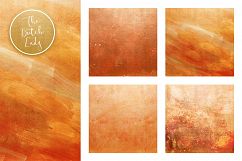 Copper &amp; Rose Gold Textures Scrapbook Paper Product Image 2