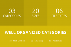 150 Academics Line Inverted Icons Product Image 3