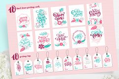 Spring vector lettering &amp; floral greeting card Product Image 10