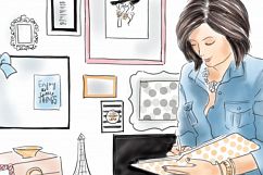 Fashion illustration Girl Boss 1, Watercolour illustration Product Image 2