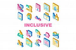 Inclusive Life Tool Collection Icons Set Vector Product Image 1