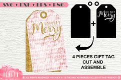 So very Merry| Christmas | Gift tags | SVG, DXF Cutting File Product Image 1