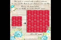 100 Seamless Hand Drawn Christmas Bell Pattern Digital Paper Product Image 3