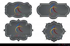 Label clipart bundle / digital label clipart bundle / frames bundle / high quality frames / digital frames clip art / label clipart Product Image 11