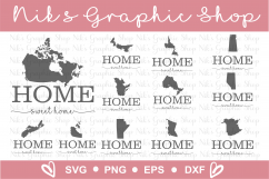 Home Svg, Canada Svg, Canadian Silhouette Svg, Home Sign Product Image 1