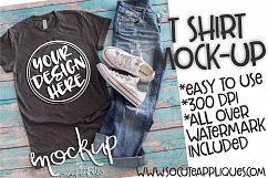 Gray t shirt mock up 6486 Product Image 1