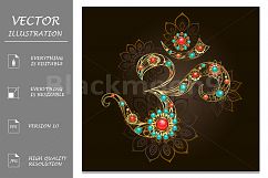 Symbol of Om with Turquoise Product Image 1