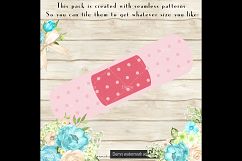 100 Polka Dot First Aid Dressing Clip Arts, Medical Clip Art Product Image 4