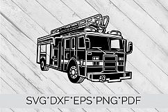Fire Truck, Fire Engine SVG Cutting File  Product Image 4