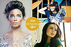 Realistic Pro Oil Painting Effects - Photoshop Action V.2 Product Image 1