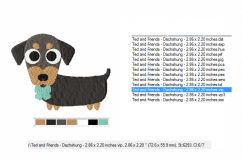 Dachshund PUPPY Embroidery Designs ~ Machine Embroidery Design in 2 sizes - Instant Download ~ How Much is that Doggie in the Window! Product Image 3