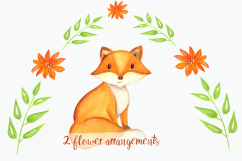 Woodland Friends Watercolor Clip Art Set Product Image 2