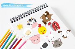 Farm Animals graphics and illustrations Product Image 3