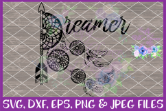 Dreamer SVG * Nursery SVG * Bohemian SVG * Dreamcatcher SVG * Boho Feather SVG * Dream Catcher SVG * Tribal Arrow SVG * Native American SVG * Product Image 2