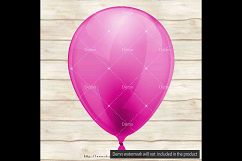 100 Transparent Luxury Balloon Clip Arts, Party Balloons Product Image 2