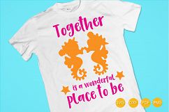 together-wonderful cutting files svg, dxf, pdf, eps included - cut files for cricut and silhouette - Cutting Files SG Product Image 4