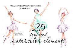 Ballet watercolor clip art Product Image 3