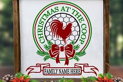 NEW! Farmhouse Christmas at the Coop SVG DXF LL256B Product Image 2