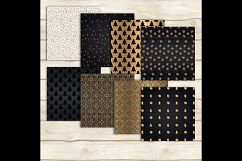 24 Luxury Black and Gold Christmas Holiday Digital Papers Product Image 9