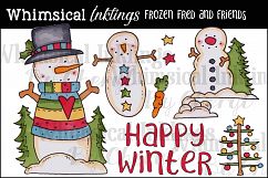 Frozen Fred and Friends Clipart Collection Product Image 1