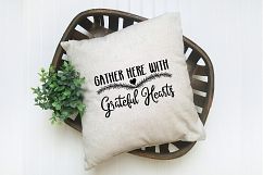 Christmas SVG Cut File -Gather Here with Grateful Hearts SVG Product Image 7