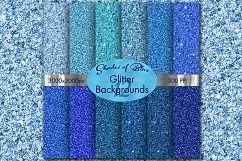 Shades of Blue Glitter - 12 Background Images Product Image 1