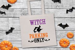 Witch Parking Only SVG Cut File - Halloween SVG DXF EPS PNG Product Image 8