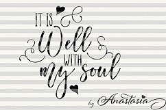 It is well with my soul SVG cutting file Product Image 1
