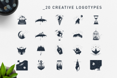 Double Exposure. 20 Creative Logos Product Image 4