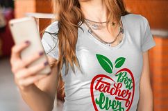 Best teacher ever Apple SVG PNG EPS DXF Product Image 3