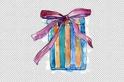 Christmas gifts PNG watercolor set Product Image 4