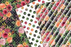 Autumn Watercolor Digital Paper Product Image 5