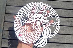 Mermaid paper cut SVG DXF  EPS files Product Image 6