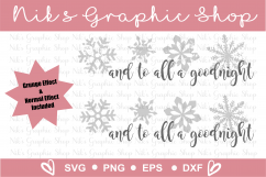 Christmas Svg, And to all a goodnight Svg, Goodnight Svg Product Image 2