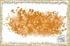Apricot Peach Glitter Brush Strokes 24 PNG clipart Splashes  Product Image 12