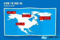 Glyph Map Icons Set Product Image 3