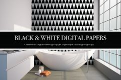 Black and White Digital Papers - P1 Product Image 4