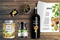 Walnut. Watercolor bundle Product Image 8