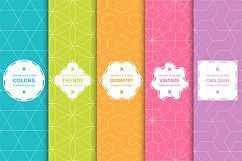 Color seamless ornamental patterns Product Image 1