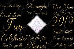 New Years Word Art Clipart Product Image 1