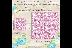 100 Seamless Watercolor Romantic Butterfly Digital Papers Product Image 3