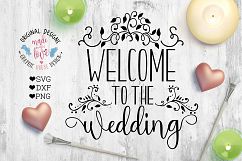 Welcome to the Wedding Cutting File  (SVG, DXF, PNG) Product Image 1