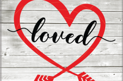 Valentine svg - Loved svg Hearts svg - Love heart arrow - Product Image 1