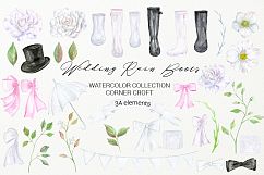 Watercolor Wedding Rain Boots  Product Image 3