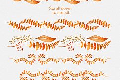 Fall Watercolor clipart Autumn Product Image 4