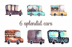Little Town - Watercolor Clip Art Set Product Image 3