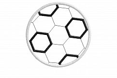 Soccer Ball Football Applique Machine Embroidery Design Product Image 9